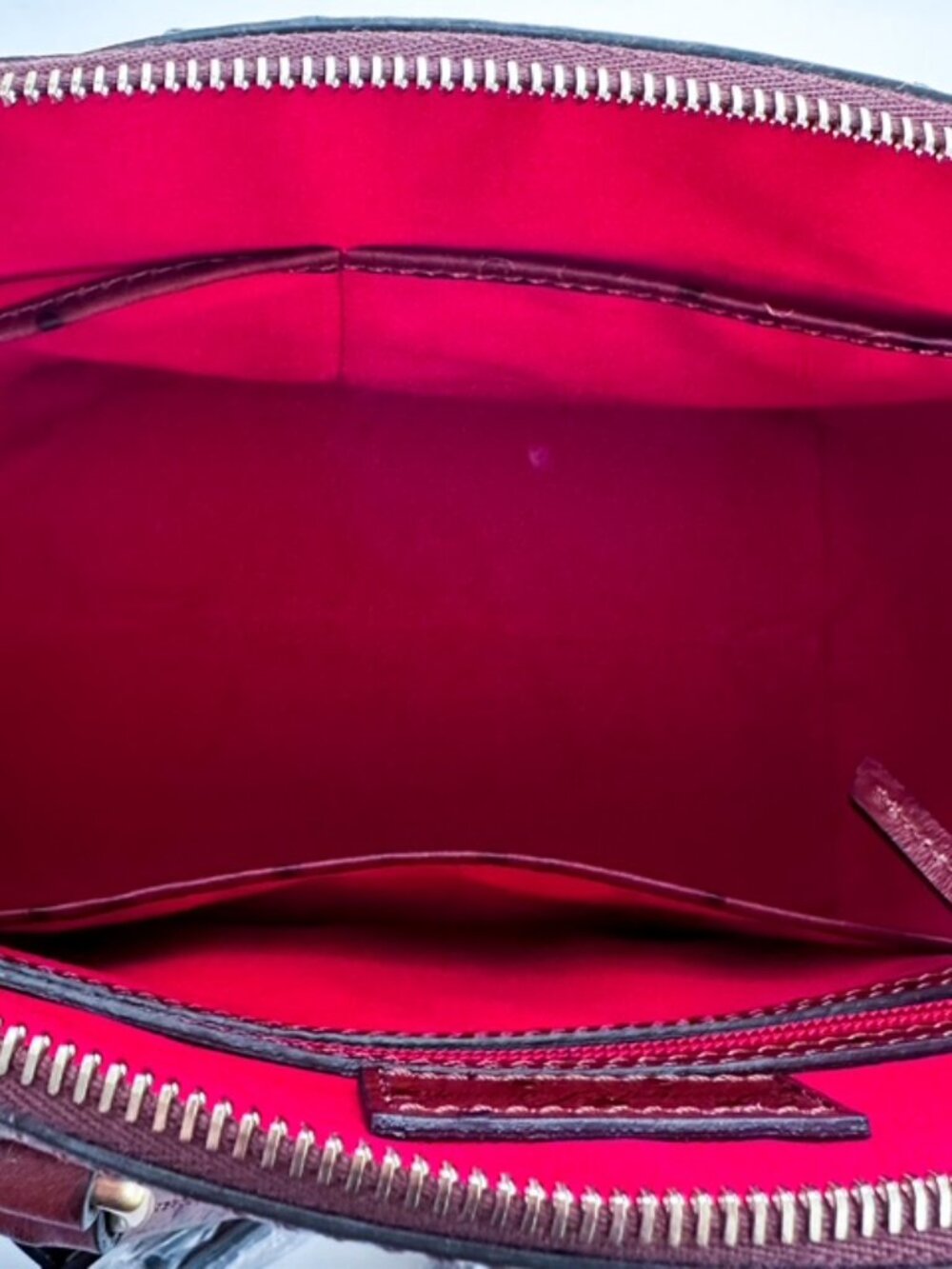 Dooney & Bourke Ostrich Embossed Leather Domed Satchel | Cognac | New with Tags - Picture 15 of 15